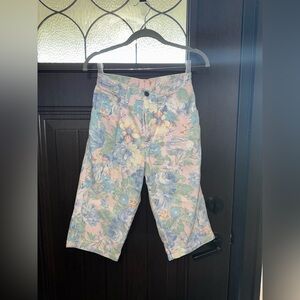 Vintage Zena Pastel Floral Bermuda Shorts - size 5